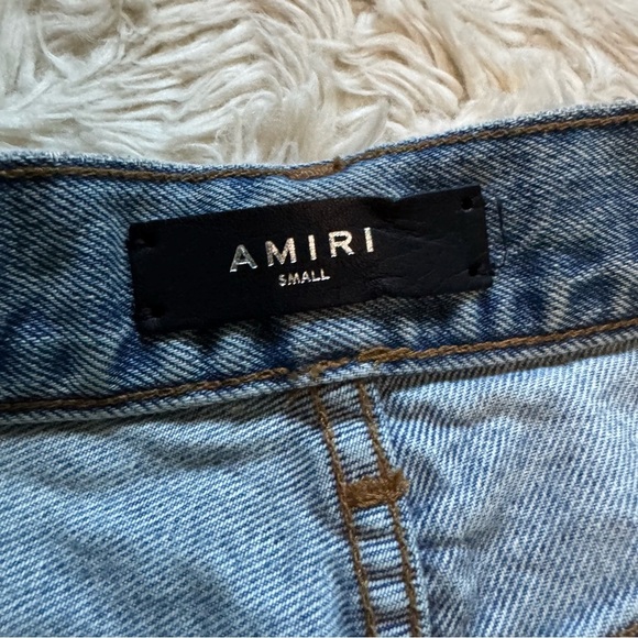 AMIRI Baggy Mid- Rise Wide Leg Cargo Jeans - Size Small - Picture 9 of 11
